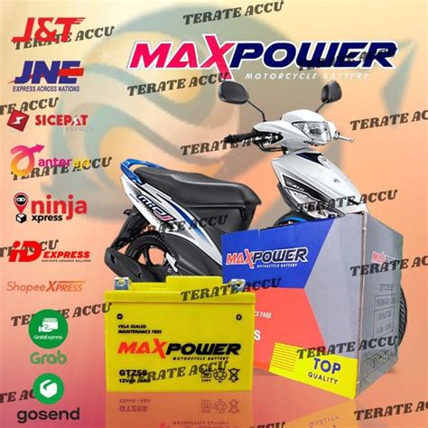 Jual Aki Kering Motor Max Power Gtz S Yamaha Mio J Mio S Mio Z Di