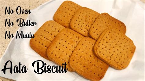 Aata Biscuit Eggless No Oven No Maida No Butter Crispy Whole