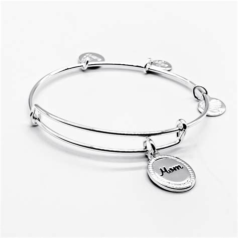 Alex And Ani Women S Sterling Silver Because I Love You Mom Pendant