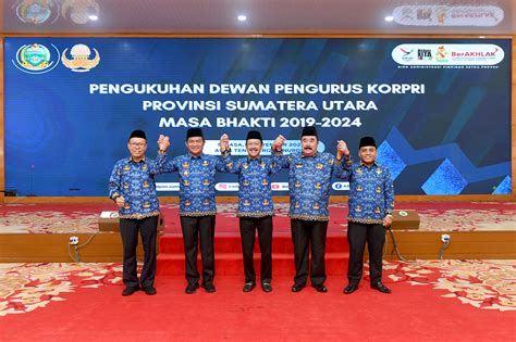 Pengukuhan Pengurus Korpri Sumut Pj Gubernur Sumut Titip