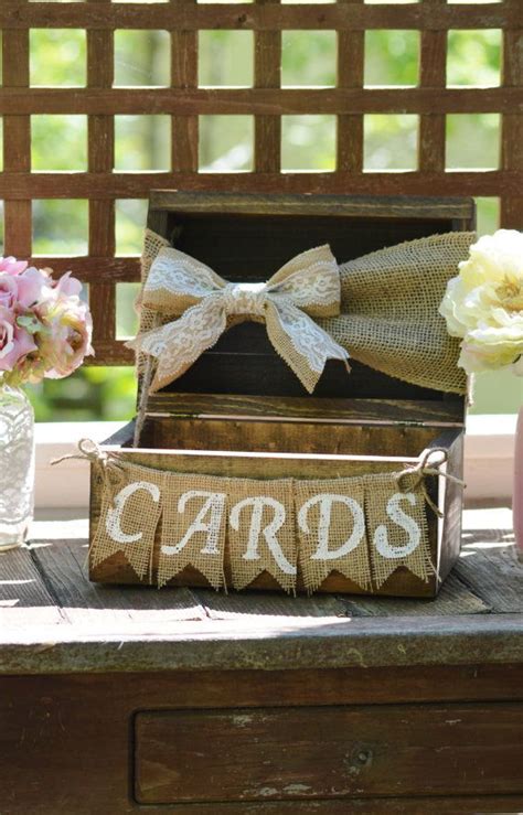 The Most Romantic Burlap Wedding Decoration Ideas Card Box Wedding