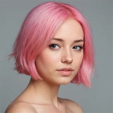 Image Of Women With Pink Hair