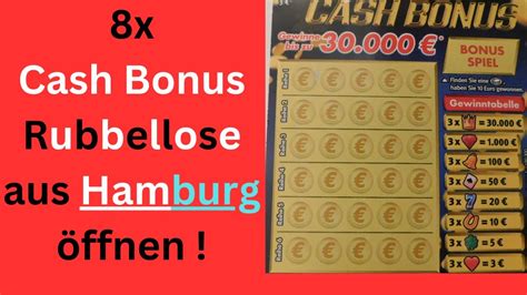 8x Cash Bonus Rubbellose aus Hamburg öffnen Gewinnen wir was YouTube