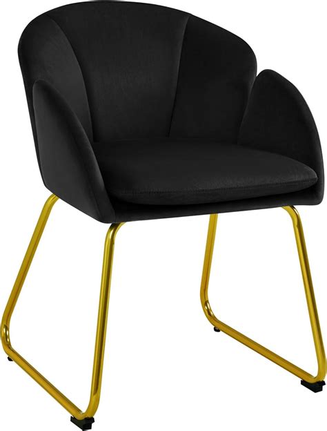 Yaheetech Modern Velvet Armchair Flower Shaped Makeup Chair Vanity