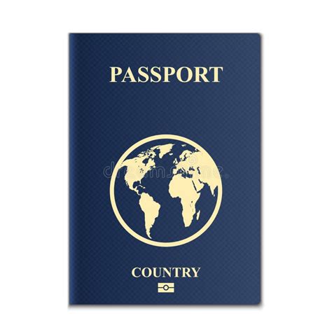 Creative Illustration Of Passports With Globe Map Isolated On Background Art Design Front