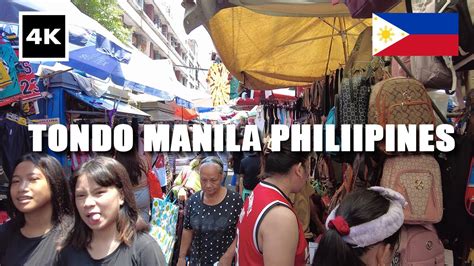 4k 🇵🇭 The Backstreets Of Tondo Manila Philippines 2024 Walking Tour