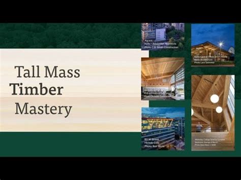 Making Wood Work Tall Mass Timber Mastery YouTube