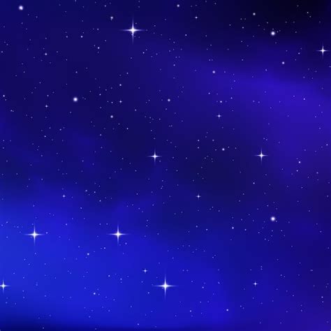 Premium Vector Star Blue Background Starry Night Sky Realistic Purple Space Stardust Light