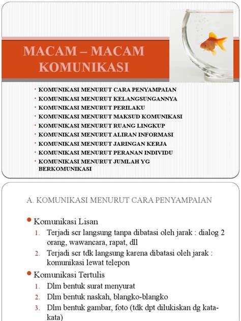 Macam Macam Komunikasi Riset