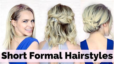 Prom Hairstyles For Short Hair Youtube