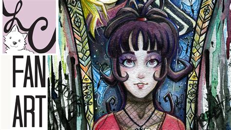 Beetlejuice and Lydia Deetz Fan Art (Winsor And Newton Watercolor ...