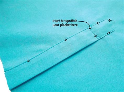 How To Sew A Sleeve Placket Inseam Studios