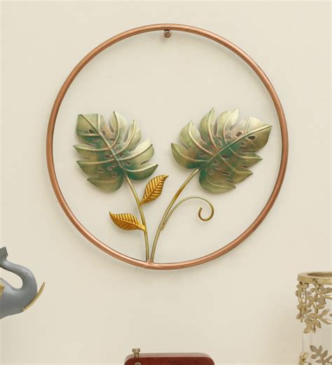 Buy Bai Leaf Iron Multicolour Metal Wall Art at 13% OFF by Vedas ...