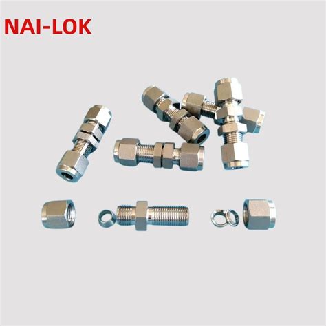 Nai Lok Instrument Forged Male Threaded Bulkhead Union Ss