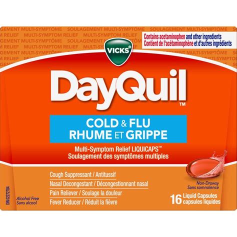 Vicks Dayquil Cold And Flu Multi Symptom Relief Liquid Capsules Ctc Health