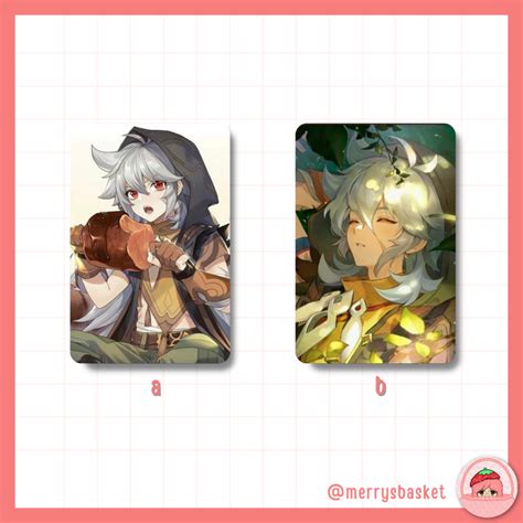 Genshin Impact Mondstadt Characters Anime Pc Photocards Unofficial