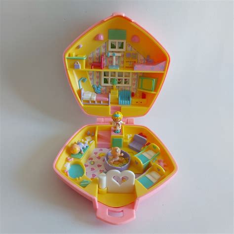 Vintage Polly Pocket Bluebird 1992 Polly in Her Nursery 100% Complete ...