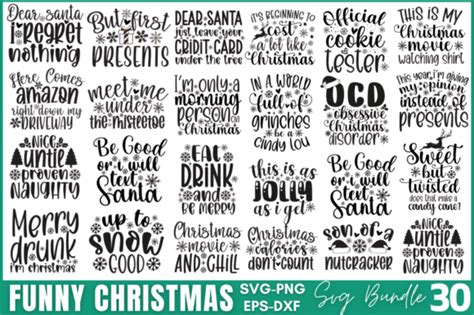 Funny Christmas Svg Bundle Graphic By Craftart Creative Fabrica