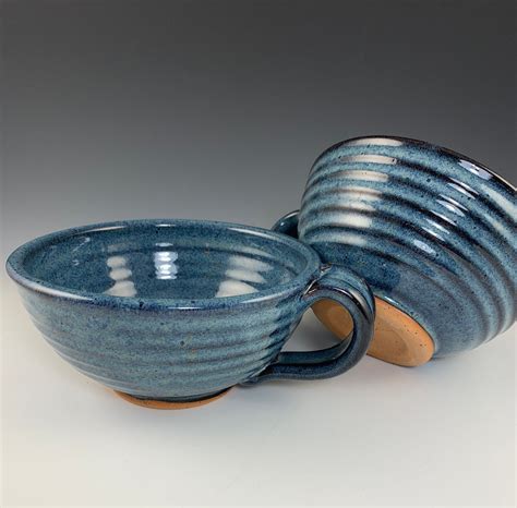 Soup Bowls Set Of Bowls With Handle Handmade Pottery Etsy