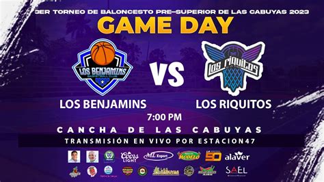 LOS BENJAMINS VS LOS RIQUITOS TORNEO PRE SUPERIOR DE LAS CABUYAS