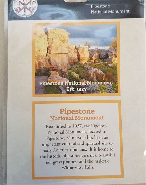 Pipestone National Park Passport Sticker — Pipestone Indian Shrine