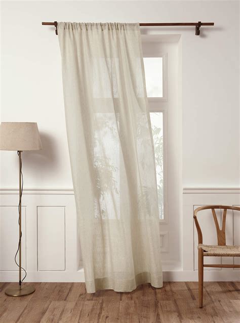 Buy Solino Home 100 Pure Linen Sheer Curtain 108 Inches Long