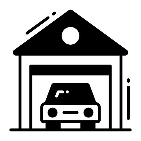 Beautiful designed vector of car garage, building of goods storage ...