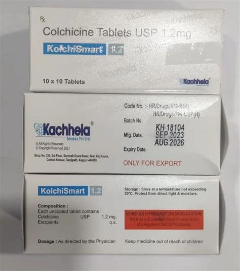 Colchicine Mg Tablets Kolchismart At Stripe