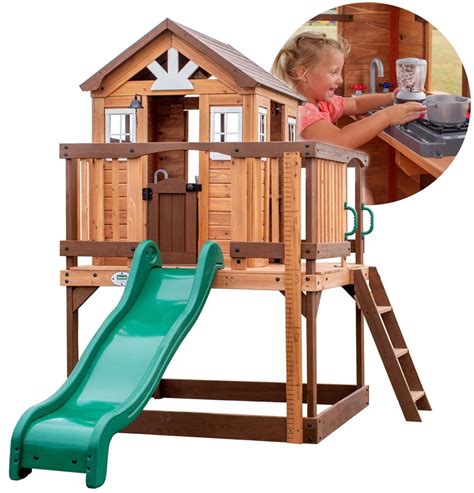 Maison en bois de cèdre Echo pour enfants - GardenWay.fr