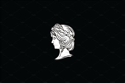 Greek Goddess Head Sculpture Logo Greek Goddess Greek God Tattoo