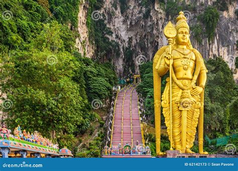 Batu Caves Entrance Stock Image Image Of Geological 62142173