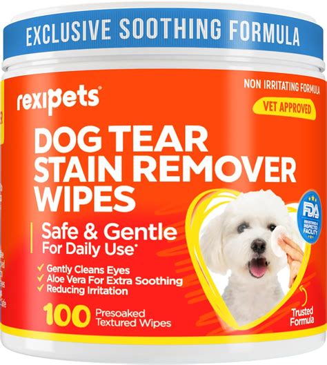 Amazon.com : REXIPETS Dog Eye Wipes - Tear Stain Remover for Dogs