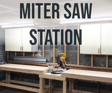 Quick And Easy Diy Miter Saw Station 8 Steps With Pictures