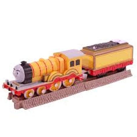 Molly with two half straight track pieces - TrackMaster Wiki