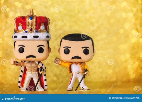 Funko Pop Vinyl Figures Of Freddie Mercury Singer Of The British