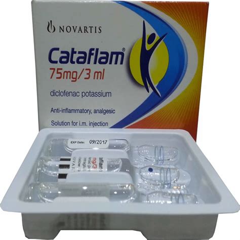 Cataflam Diclofenac Potassium Injection Packaging Type Box At Rs 152