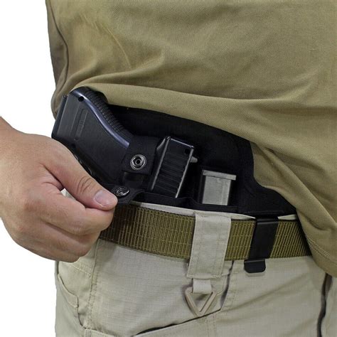 Tactical Concealed Carry Pancake Iwb Gun Holster Ambidextrous Pistol Gun Holster Ebay