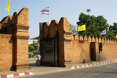 The Ancient Walled City Of Chiang Mai In Northern Thailand