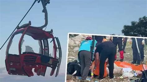 Antalya Da Korku Dolu Anlar Teleferik Kabini D T L Yaral