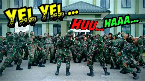 Yel Yel Tni Ad Yonif Gardatama Yudha Youtube