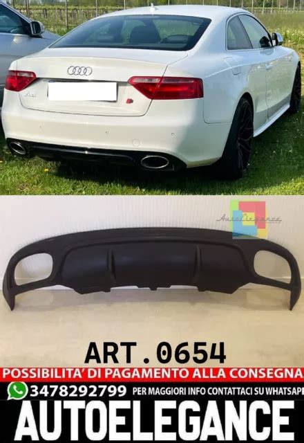 Diffusore Adatto Per Audi A Coupe Rs Paraurti Sline Eur