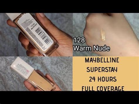 Maybelline Superstay Foundation Review 128 Warm Nude Honest Reviews