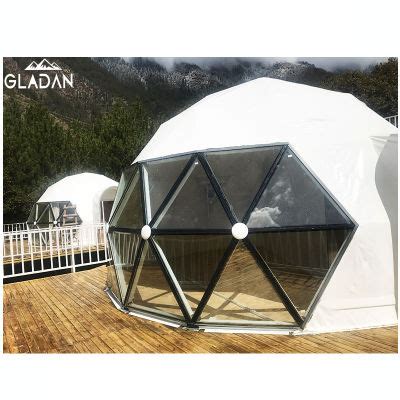 M Diameter Outdoor Hotel Dome House Glamping Geodesic Dome Tent With