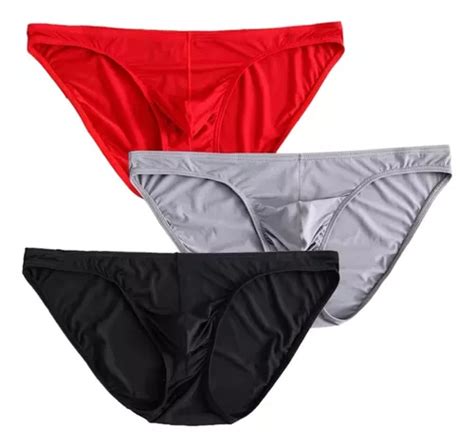 Abrochalo Pack Trusas Bikini Nylon A La Cadera Hombre Fit Meses sin interés