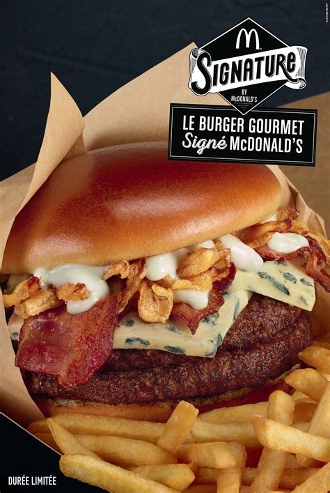 Le Burger Gourmet Signature Dans Tous Les Mcdo Français Avec Des Couverts