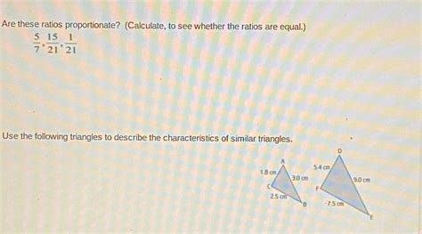 Answered Are These Ratios Proportionate… Bartleby