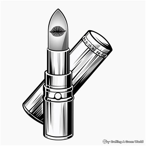 Lipstick Coloring Pages Free And Printable