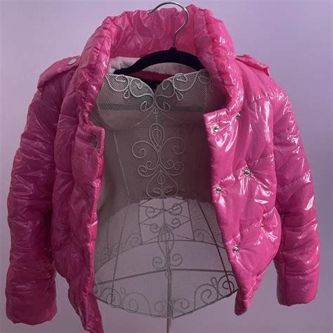 Pink Puffer Jacket 💓short 💓100 Polyester 💓100 Depop