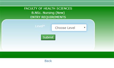 Noun Admission Application Page For Nursing Programme Edusportal