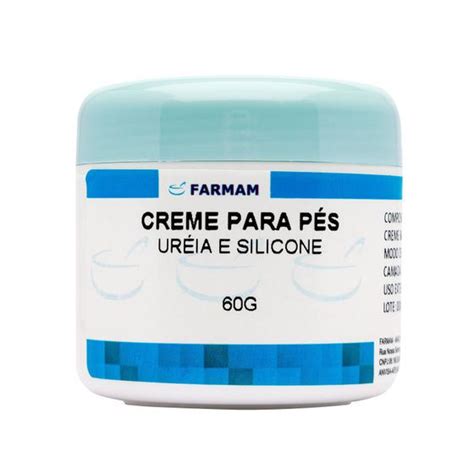 Creme Barreira Hidratante Para Pés Uréia Silicone 60G Farmam